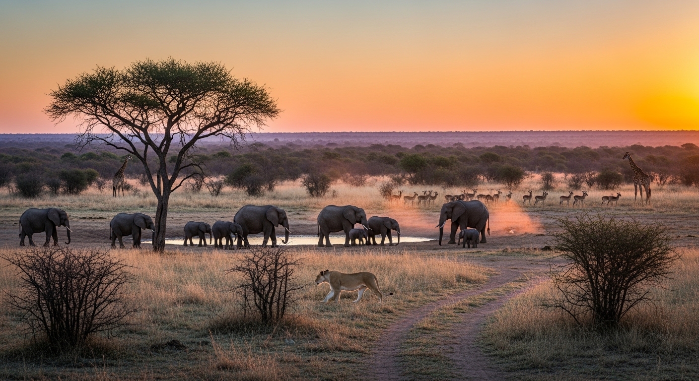 South African safari wildlife